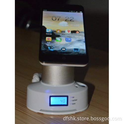 burglar alarm security display stand for universal mobile phone with counting&charging function